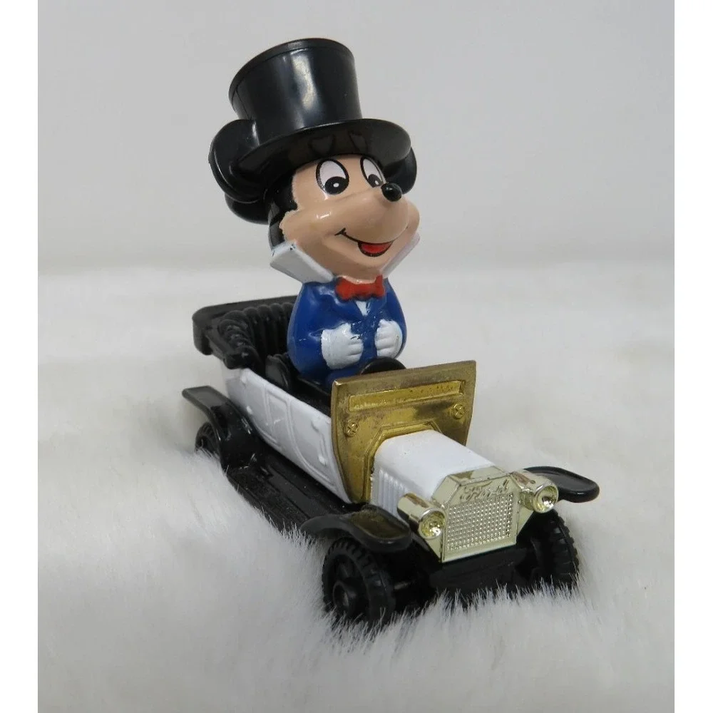 Vintage Walt Disney Production TOMY Toys Donald Duck in a Train Mickey W/ Minnie